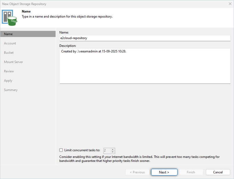 IDrive e2 with Veeam 13
